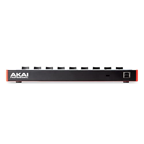 Akai Professional APC Mini MK2 - driver USB MIDI Pad para lanzamiento de clips con Ableton Live Lite, 64 almohadillas para orejas RGB, modo tambor y notas y mezclador MIDI