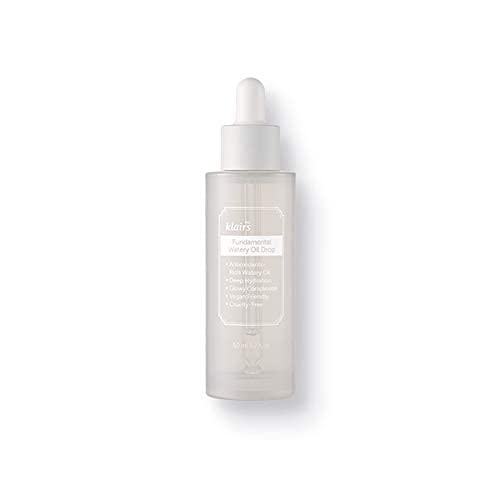 DearKlairs Fundamental Watery Oil Drop, 1.69 fl oz, suero a base de agua con la rica hidratación de un aceite facial