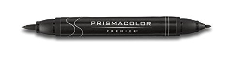 Prismacolor marcadores de arte premier con doble extremos, punta de cepillo y punta fina, set de 72 colores variados (1773303)
