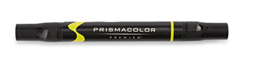 Prismacolor marcadores de arte premier con doble extremos, punta de cepillo y punta fina, set de 72 colores variados (1773303)
