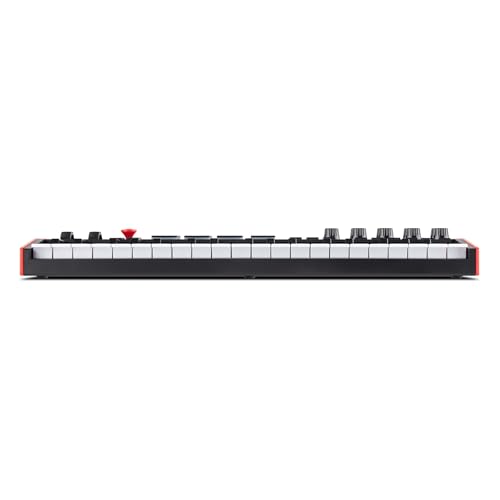 Akai Professional MPK Mini Plus - Teclado Controlador MIDI USB de 37 Mini Teclas con 8 Pads MPC, Secuenciador, MIDI/CV/Gate I/O, Software de Producción y Native Instruments Sound Package