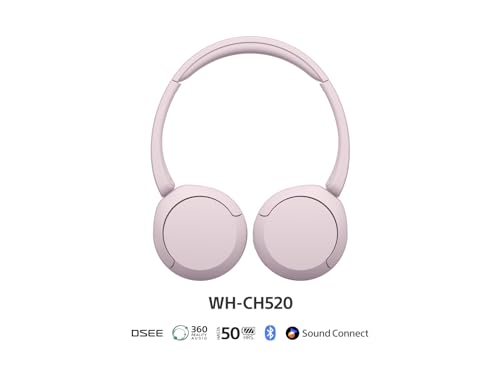 Audífonos Inalámbricos Sony Rosa Modelo WH-CH520