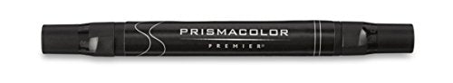 Prismacolor marcadores de arte premier con doble extremos, punta de cepillo y punta fina, set de 72 colores variados (1773303)