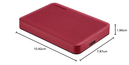 Disco Duro Externo Toshiba Canvio Advance Rojo 4TB USB-A 3.0