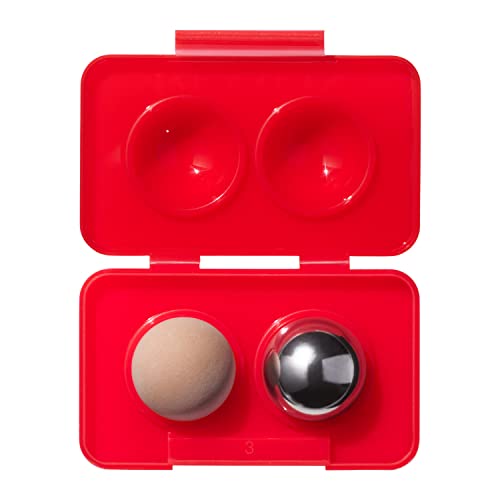 Revlon Oil Absorbing & Cooling Facial Roller Refill Pack with Stainless Steel & Lava Stones in Storage Case, Eco-Friendly, Easy to Clean, 1 count