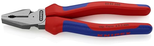 KNIPEX Herramientas - Alicates combinados de alto apalancamiento, multicomponente (202200), 8 pulgadas