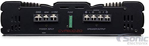 Cerwin-Vega Mobile CVP800.2D CVP Series Amplificador de Clase D de 2 Canales (400 W Rms)