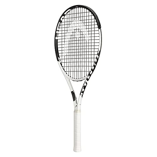 HEAD Metallix Attitude Pro White Tennis Racket - Pre-Strung Adult Tennis Racquet for Control and Maneuverability