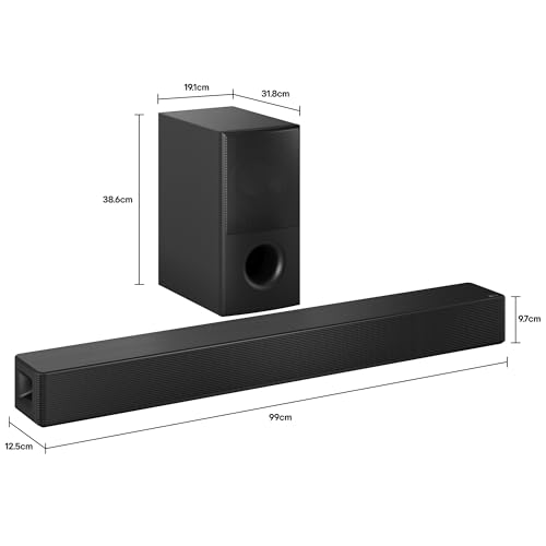 LG Soundbar SH5A | Barra de Sonido 4.1 Canales con 600W, AI Sound Pro y Wow Interface | DTS Virtual:X Disfruta de un Modo de Sonido Envolvente Virtual | Claridad de Voz Mejorada y Control Desde ThinQ
