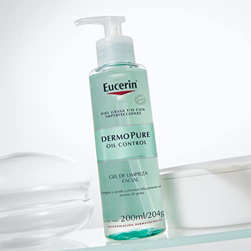 Eucerin DermoPure Gel Limpiador Facial, 200 ml