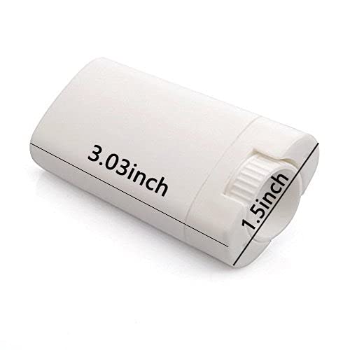 Tubos de Bálsamo Labial Ovalados Plástico Blanco 15 ML