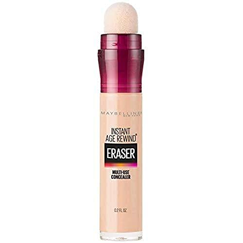 Maybelline Corrector Instant Age Rewind 115 Warmlight, 6 ml + Super Natural Polvo Compacto Matte, 220 Nat Beige, 12 gr