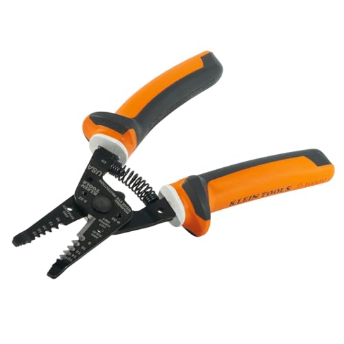 Klein Tools 94130 - Juego de herramientas de destornillador aislado de 1000 V con puntas delgadas Phillips #2 y gabinete de 1/4 pulgadas, 2 alicates y pelacables