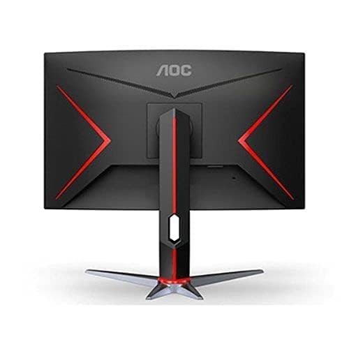 AOC Monitor Curvo 27" Gaming W-LED VA, Resolución 1920 x 1080p 165Hz, con Entradas de Video VGA/HDMI/DISPLAYPORT Bisel Ultra Delgado. Soporta VESA 46171612