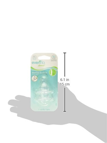 Mamila de Silicón Nuby Transparente Soft Flex Flujo Lento