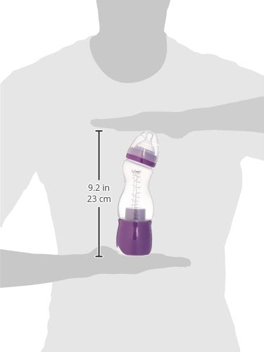 b.box Essential Baby Bottle + Dispenser - Plum Punch - 8 oz