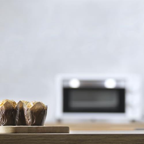Cecotec Horno de sobremesa Bake&Toast 1090 White, 10 l, 1000 W, temporizador 60 min, temperatura regulable hasta 230 °C, bandeja para hornear, parrilla y pinzas.