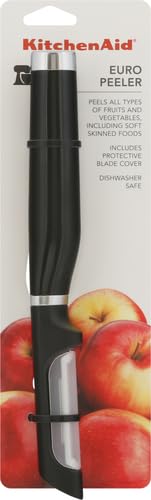 KitchenAid Classic Euro Peeler, 8.6 pulgadas, negro