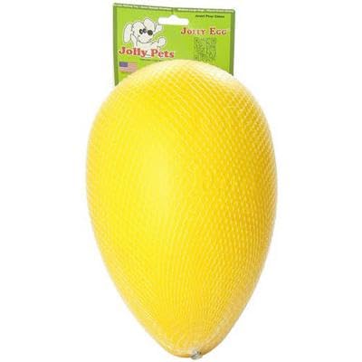 Jolly Pets Jolly - Juguete de Huevo para Perro, 8 Pulgadas, Mediano, Amarillo