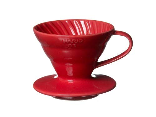 Hario V60 - Goteador de café de plástico, tamaño 01, rojo