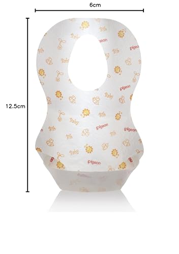 Baberos Desechables Pigeon Blanco Paquete de 20 Unidades