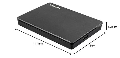 Disco Duro Externo Toshiba Canvio Negro para Gaming 2TB USB-A 3.0