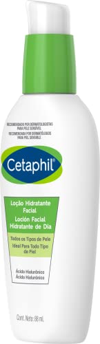 CETAPHIL Loción Facial Hidratante de Día con Ácido Hialurónico 1 pz 88 ml Hidrata con Ácido Hialurónico Recomendada por Dermatólogos para Piel Sensible