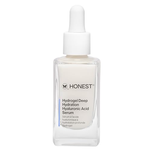 Honest Beauty Stay Hydrated Hyaluronic Acid + NMF Serum with 3 Types of Hyaluronic Acid | EWG Certified + Dermatologist Tested | Vegan + Cruelty Free | 30 mL