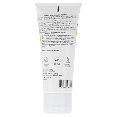 Crema Anti-Edad con Retinol y Te Verde | Reafirma y Hidrata la Piel | 59ml - Advanced Clinicals