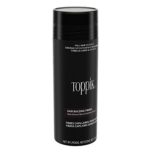 TOPPIK Fibras de construcción de pelo, Café Oscuro, 1.94 oz.