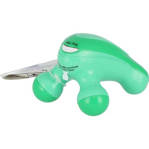 HoMedics Alpha Mini masajeador de mano, masajeador eléctrico vibrante con agarre cómodo, baterías incluidas, varios colores