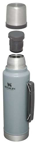 Botella Aislada Stanley Plateado Martillo de Acero Inoxidable para Bebidas Frías y Calientes