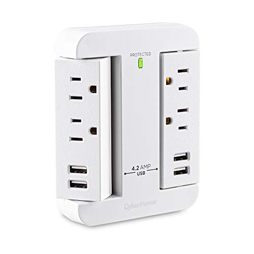 CyberPower GP400U4AWH Supresor de Picos, Blanco, Pequeño