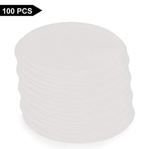 Círculos de Papel de Filtro de Celulosa stonylab de 150 mm con Velocidad de Filtración Media y Retención de 20 Micrones, Paquete de 100