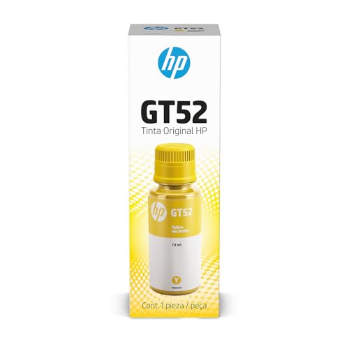 Botella de Tinta HP Amarillo 70 ml GT52