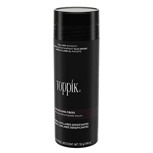 TOPPIK Fibras de construcción de pelo, Café Oscuro, 1.94 oz.