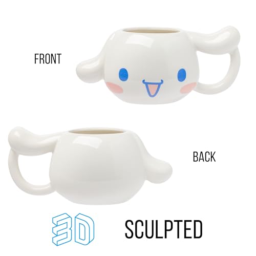 Taza de Cerámica 3D Silver Buffalo Sanrio Hello Kitty and Friends Cinnamoroll 20 oz