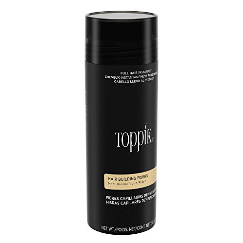 TOPPIK Hair Building Fibers, Medium Blonde, 1.94 oz.