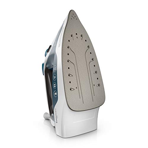 Black+Decker IR06VC BLACK+DECKER - Plancha compacta de vapor fácil, suela antiadherente profesional EvenSteam, azul/blanco, IR06VC, azul