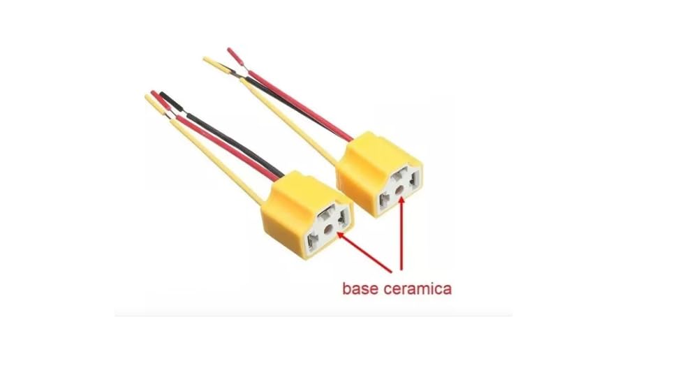 Juego Arnes Conector Foco H4 9003 Ceramica para Auto Moto Led