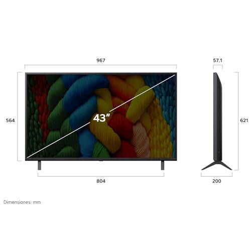 LG Pantalla 43 Pulgadas NanoCell AI NANO80 4K Smart TV 2025