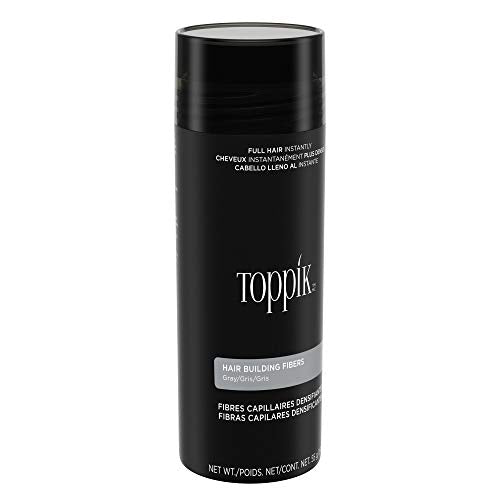 TOPPIK Fibras de construcción de pelo, Gris, 1.94 oz.