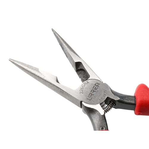 Pinza para Electricista Urrea Roja con Mango Bimaterial punta Larga Corte Lateral