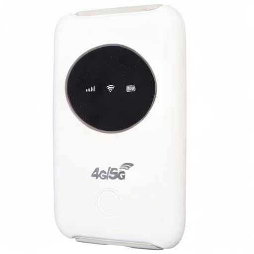 Asixxsix Módem WiFi 4G LTE, Desbloqueado 5G WiFi Hotspot Móvil Router WiFi con Ranura para Tarjeta SIM y Micro USB 300Mbps de Alta Velocidad Portátil de Viaje Hotspot para Viajes
