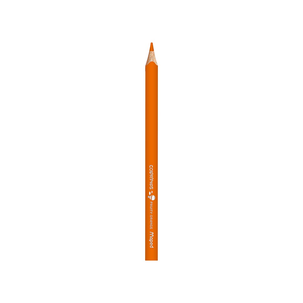 Maped Color'Peps - Lápices de madera para colorear, mina suave y resistente, triangular para un mejor agarre, fácil de usar, 12 colores brillantes jumbo de 4,7 mm