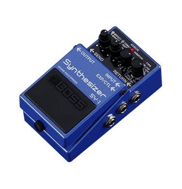 Pedal de guitarra BOSS SY-1 Synthesizer — 121 sonidos polifónicos de respuesta ultrasensible con sencilla experiencia sin configuración