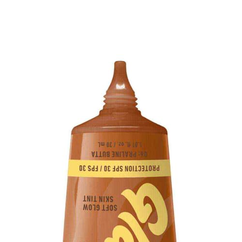 Tinta de Maquillaje Glaze Tint con SPF 30 de Nyx Professional Makeup, Tono Praline Butta (Cafe Medio)