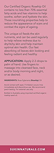 Sukin Certified Organic Rosehip Rose hip Oil 1.69oz - 50ml by Sukin