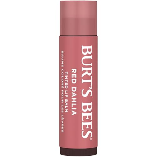 Bálsamo labial tintado natural Burt's Bees, rojo (Red dahlia), 2 unidades