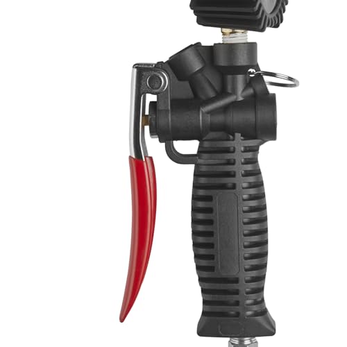 Milton Industries S-578D Pro Digital Pistol Grip Inflador Gauge, Large Bore Dual Chuck y 15" Manguera, 255 PSI
